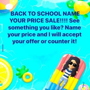 BACK TO SCHOOL SALE